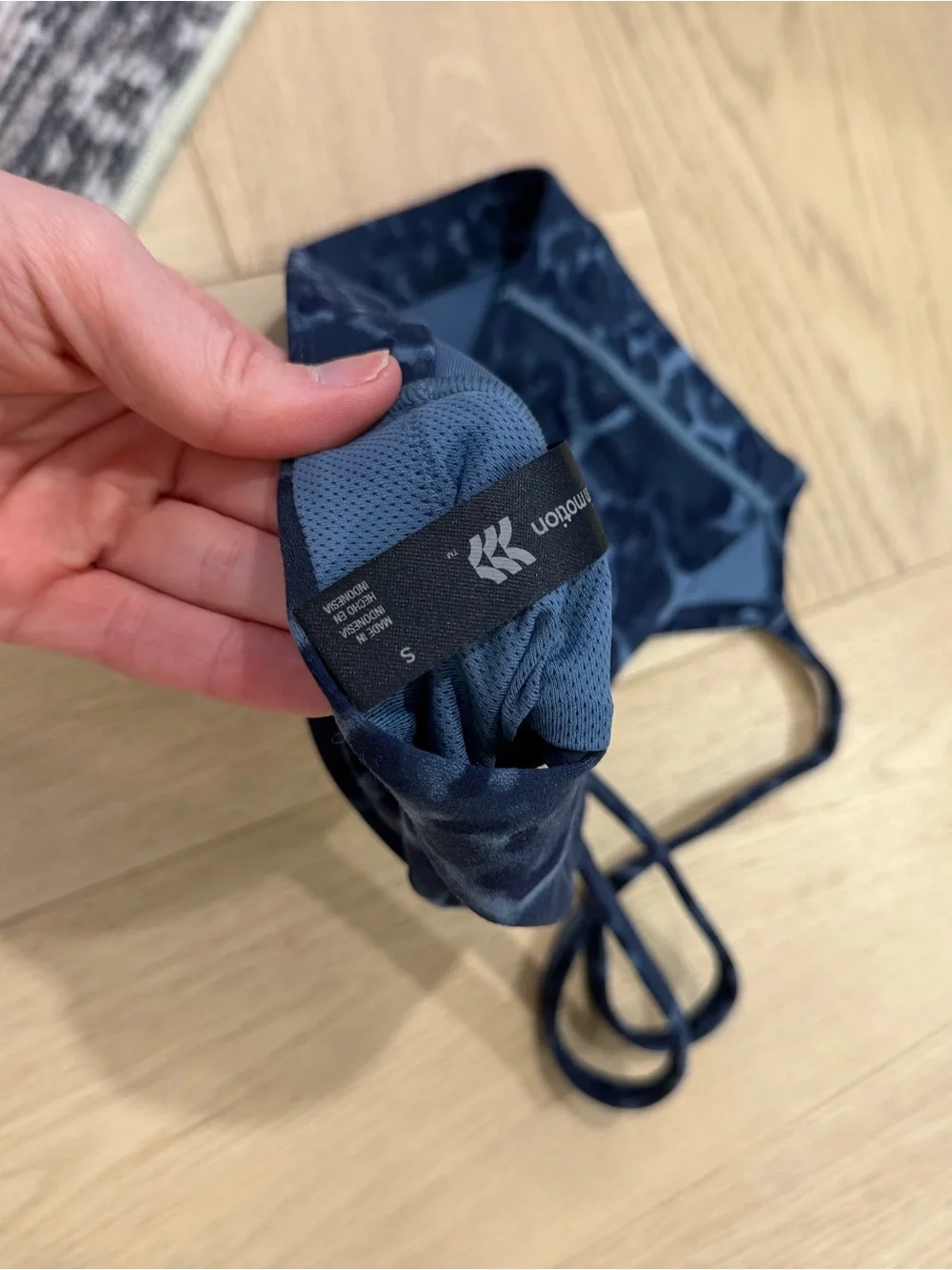 Navy Leopard Print Sports Bra all in motion
